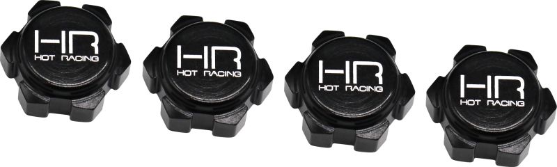 Hot Racing AON10M01 Arrma Tuercas de rueda de aluminio de 0.669 in de fricción (4)