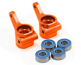 Traxxas 3636T Blocs de direction en aluminium avec roulements à billes (Orange) (2)