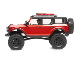 Axial SCX24 2021 Ford Bronco Cuerpo Duro 1/24 4WD RTR Escala Mini Crawler (Rojo)