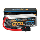 Powerhobby XTREME 6s 22.2V 6000mah 150C-300C Batería Lipo con enchufe QS8 Cable 8AWG