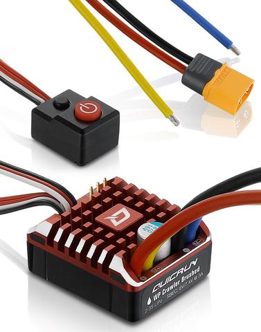 Hobbywing 30112750 QuicRun Waterproof 1080 Brushed Crawling ESC (2-3S)