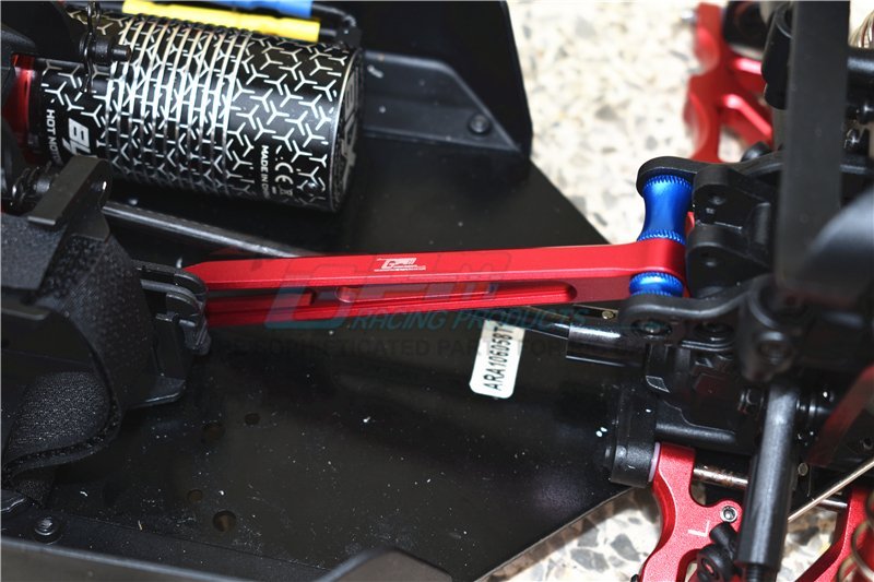 GPM ARRMA MOJAVE 6S BLX Desert Truck Soporte de chasis trasero de aluminio - Juego de 2 piezas