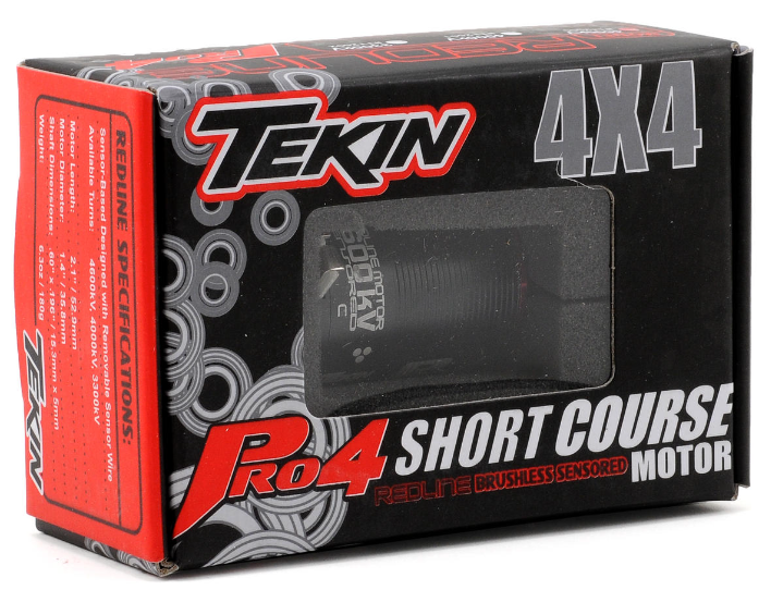 Moteur sans balais Tekin Pro4 à 4 pôles avec arbre de 5 mm (3 300 kV)