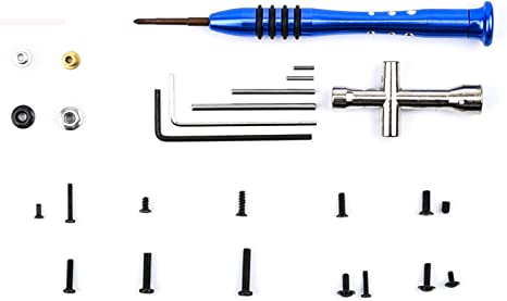 IHN M2.5 M3 Screws Bolt&Nuts Set Cross Sleeve Allen Wrench Swing Arm Pins Kit