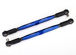 Traxxas 7748X Toe links, X-Maxx® (TUBES blue-anodized, 7075-T6 aluminum)
