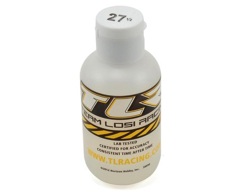 Huile d'amortisseur en silicone Team Losi Racing (4oz) (27,5wt)