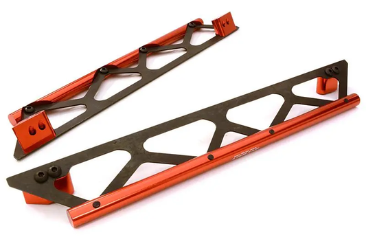 Integy C26834RED Machined Side Protection Nerf Bars for Traxxas X-Maxx 4X4