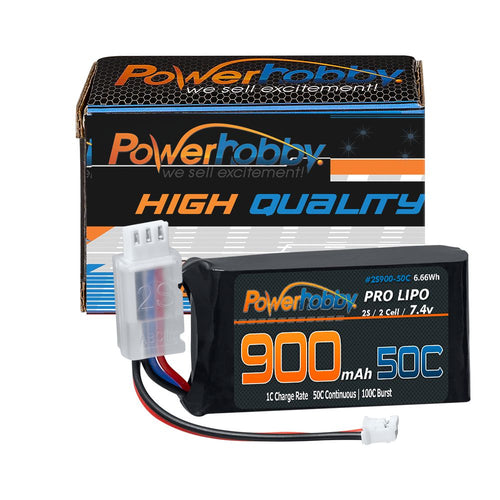 Powerhobby 4s 14.8V 800MAH 100C Lipo Battery w EC5 Plug Hard Case