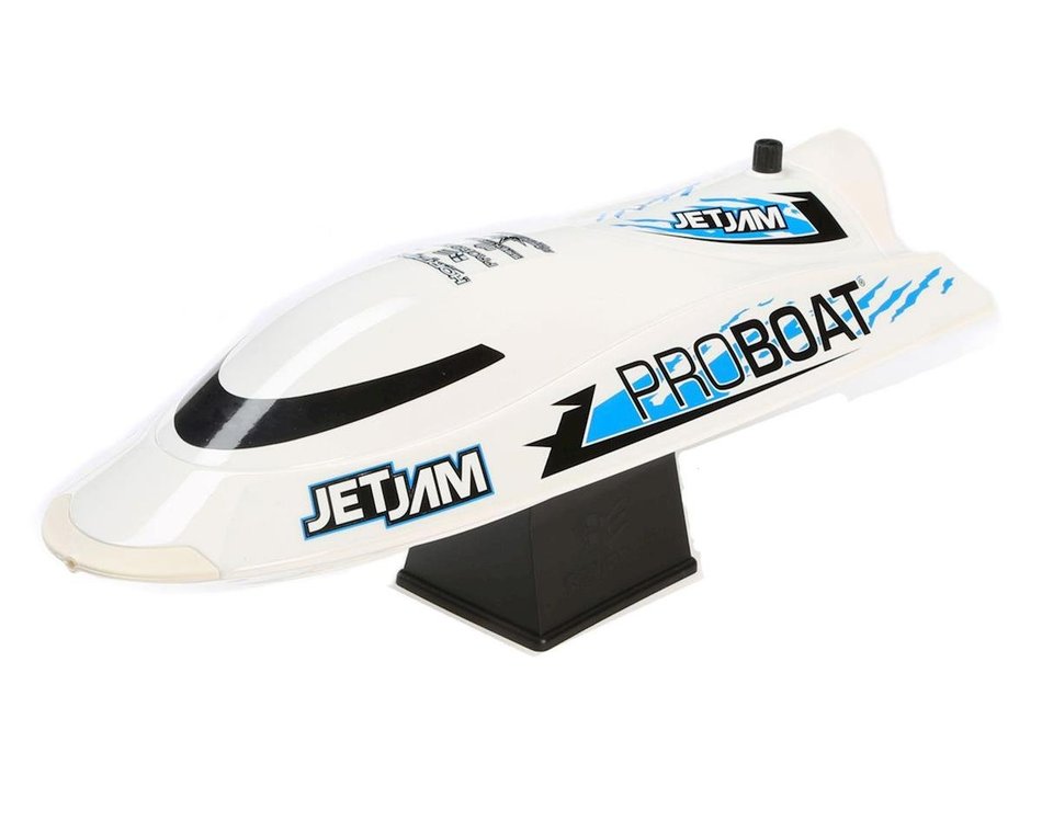 Pro Boat PRB08031T2 Jet Jam Barco eléctrico Pool Racer RTR de 12 pulgadas (blanco)