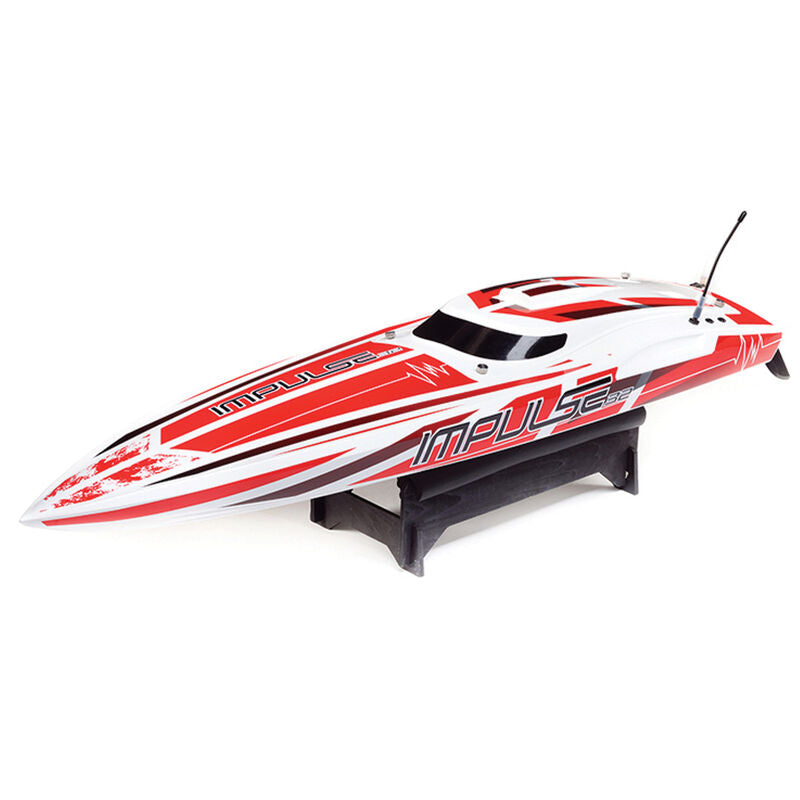 PROBOAT PRB08037T2 Impulse 32" Deep-V RTR sans balais avec Smart, blanc/rouge