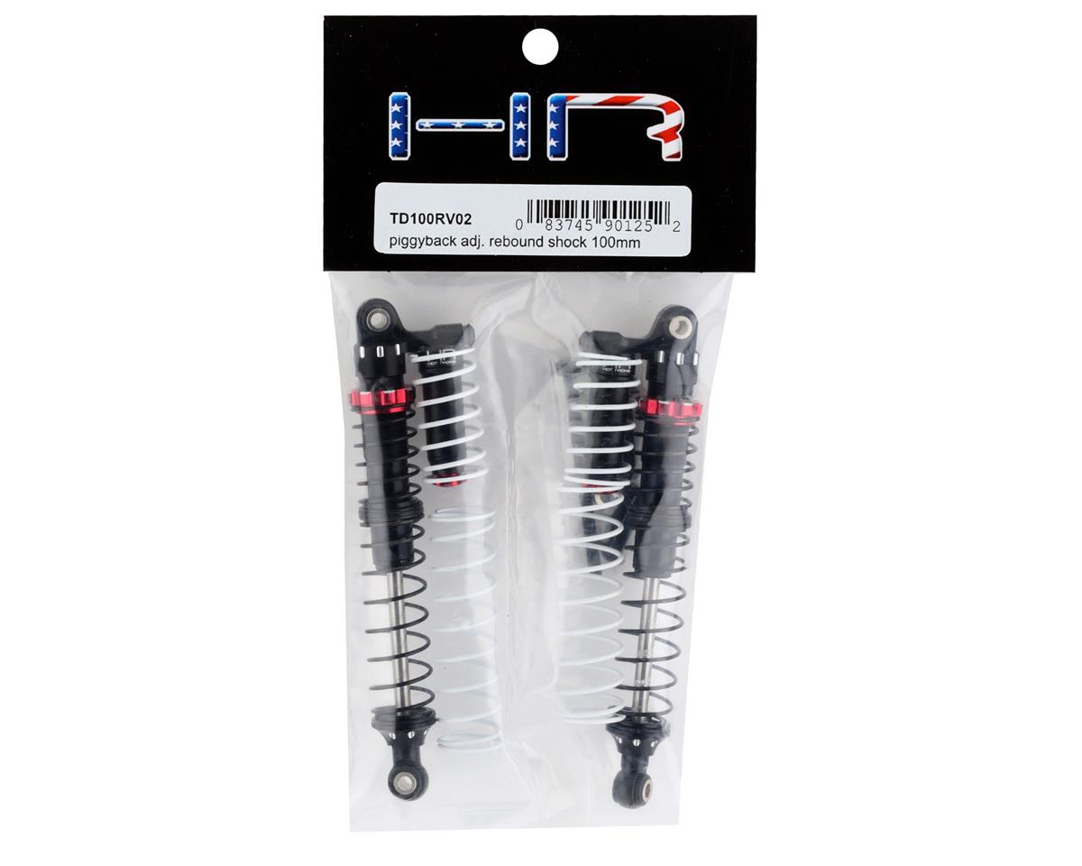 Hot Racing TD100RV02 Amortiguador de rebote ajustable Piggyback (rojo) (100 mm)