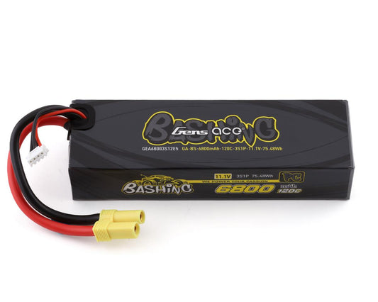 Batterie LiPo Gens Ace Bashing Pro 3S 120C (11,1 V/6 800 mAh) avec connecteur EC5