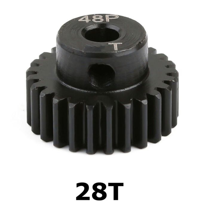 Pignon Powerhobby en acier trempé 48P 5MM 28T