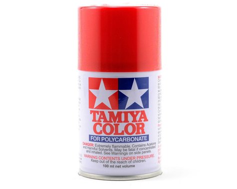 Pintura en aerosol Tamiya PS-2 Lexan roja (100 ml)