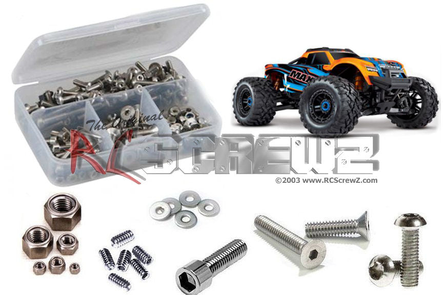 RC Screwz RCZTRA089 Traxxas Maxx 1/10th (#89076-4) Stainless Steel Screw Kit