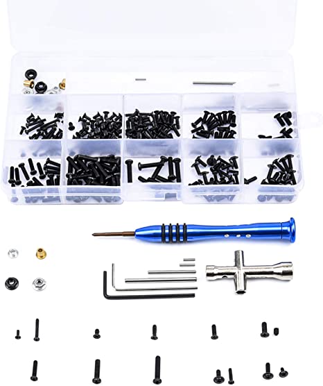 IHN M2.5 M3 Screws Bolt&Nuts Set Cross Sleeve Allen Wrench Swing Arm Pins Kit