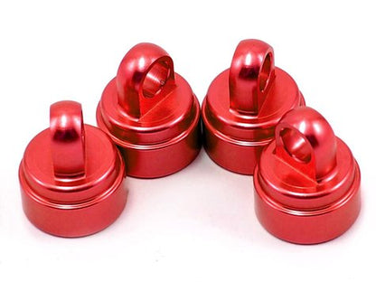 Traxxas 3767X Aluminum Ultra Shock Cap (Red) (4)