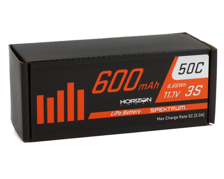 Spektrum SPMX6003SIC2 RC 3S 50C Batería LiPo con conector IC2 (11,1 V/600 mAh)