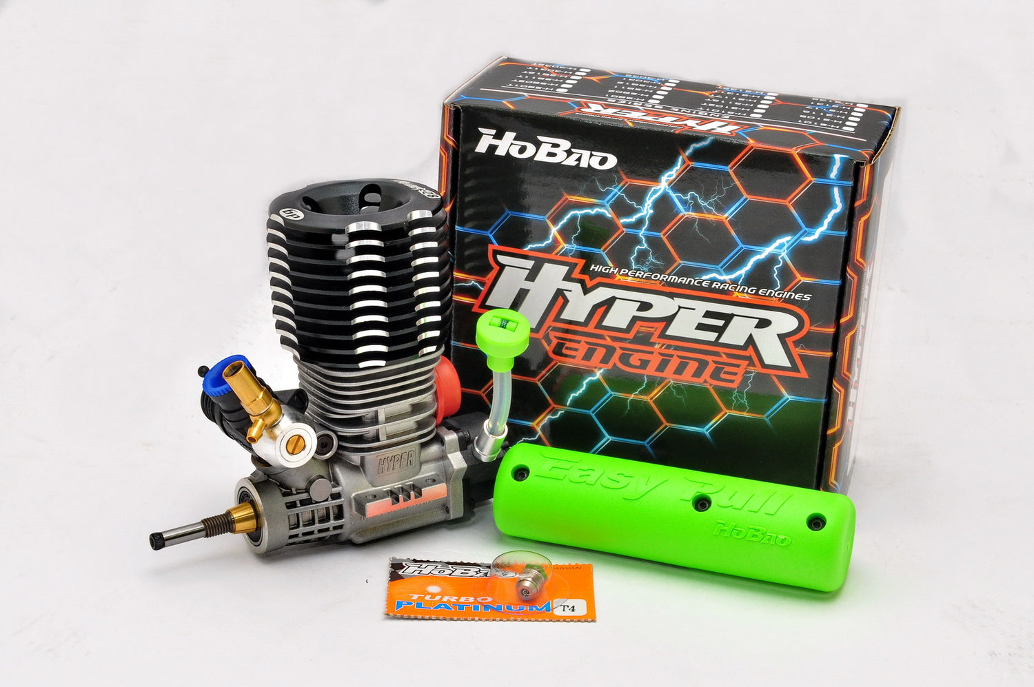 HOBAO H-2802T MAC 28 6P TURBO ENGINE W/COPS PULL START, P4 TURBO PLUG