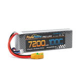 Batterie lipo Powerhobby 3S 11.1V 7200MAH 100C-200C avec prise XT90