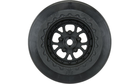 PROLINE PRO277603 Pomona Drag Spec 2.2"/3.0" Black Wheels for Slash 2wd Rear