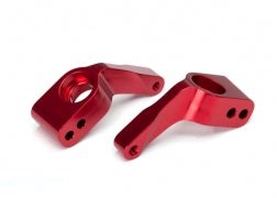 Traxxas 3652X Supports d'essieu en aluminium (rouge) (4)