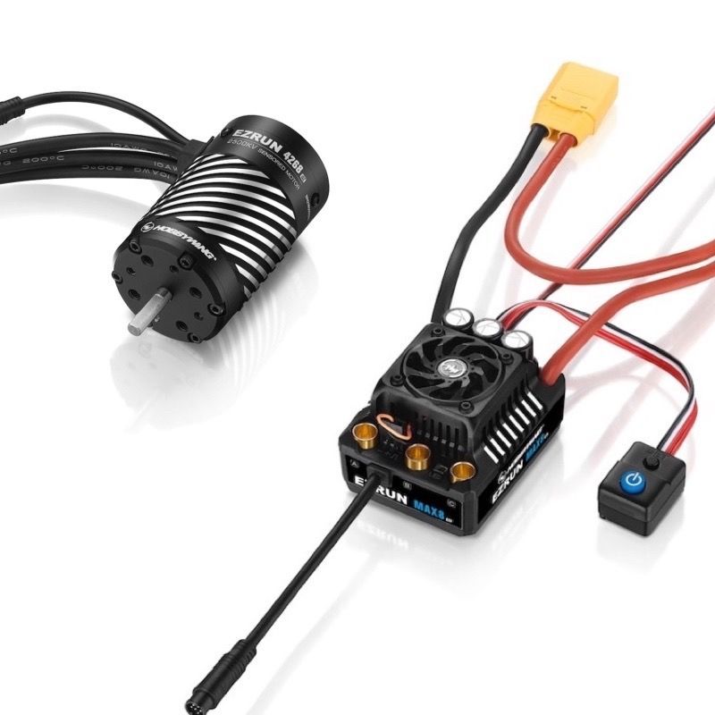 Hobbywing 38010404 EZRun Max8 G2 Waterproof Brushless ESC w/XT90 (2500kV)