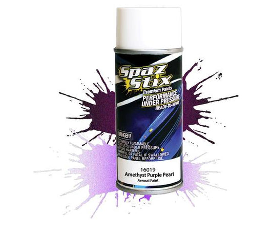 Spaz Stix 16019 Amethyst Purple Pearl Aerosol Paint, 3.5oz Can