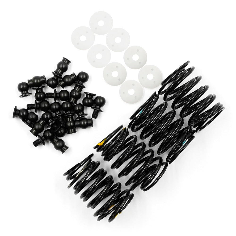 YEAHRACING – ensemble d'amortisseurs en aluminium BIG BORE GO 50mm, 4 pièces pour voiture de tourisme RC 1/10 rouge