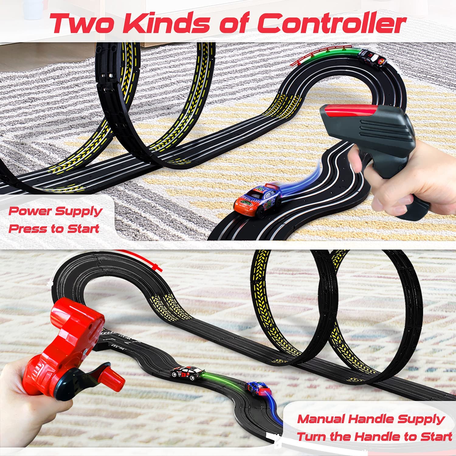 Slot Track Racing High-Speed Electric Powered Super Loop Speedway Track Set