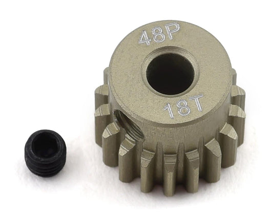 ProTek RC 48P Engranaje de piñón de aluminio anodizado duro liviano (diámetro de 3,17 mm) (18T