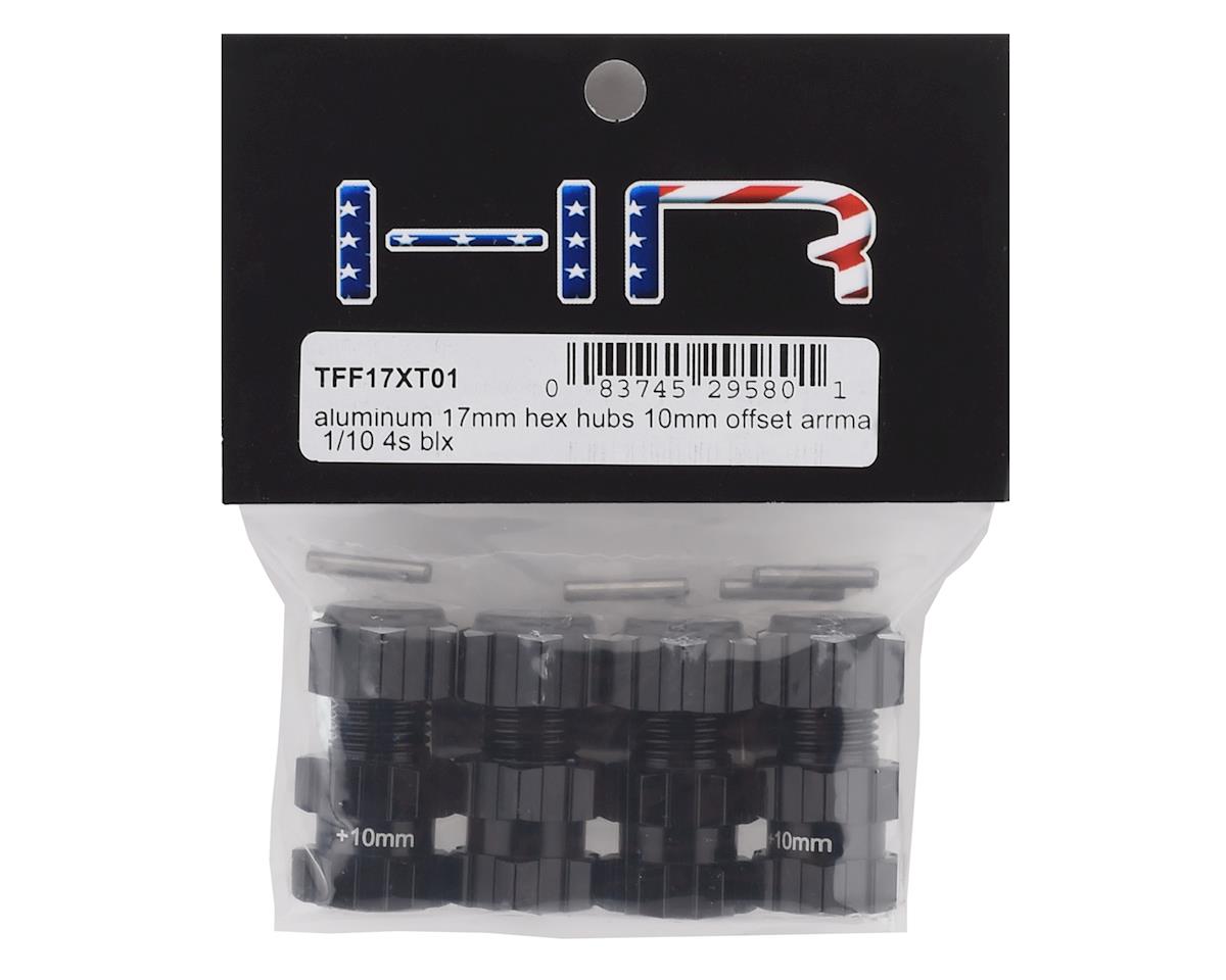 Hot Racing TFF17XT01 ARRMA 4S BLX Bujes hexagonales de aluminio de 17 mm con compensación de 10 mm