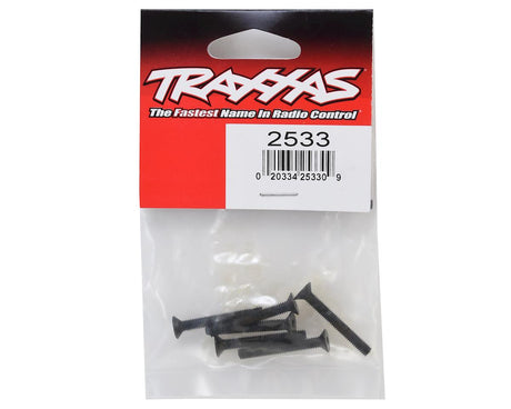 TRAXXAS 2533 Screws, 4x30mm countersunk machine (hex drive) (6)