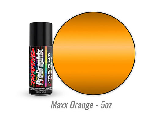 Traxxas 5051 ProGraphix Maxx Orange Peinture en aérosol personnalisée R/C Lexan (5oz)