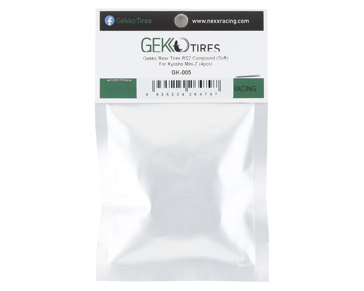 GEKKO TIRES GK-005 NEXX Racing Gekko Type 2 Mini-Z Rear Tires (4) (RS2)