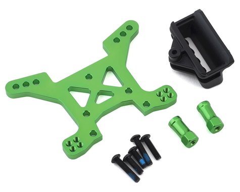 Traxxas 6739G Aluminum Rustler 4X4 Front Shock Tower (Green)