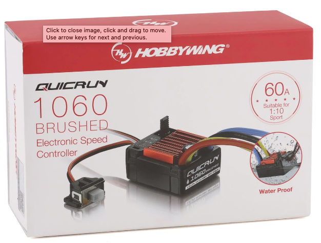 Hobbywing HWI30120203 Quicrun 1060 1/10 Brushed ESC