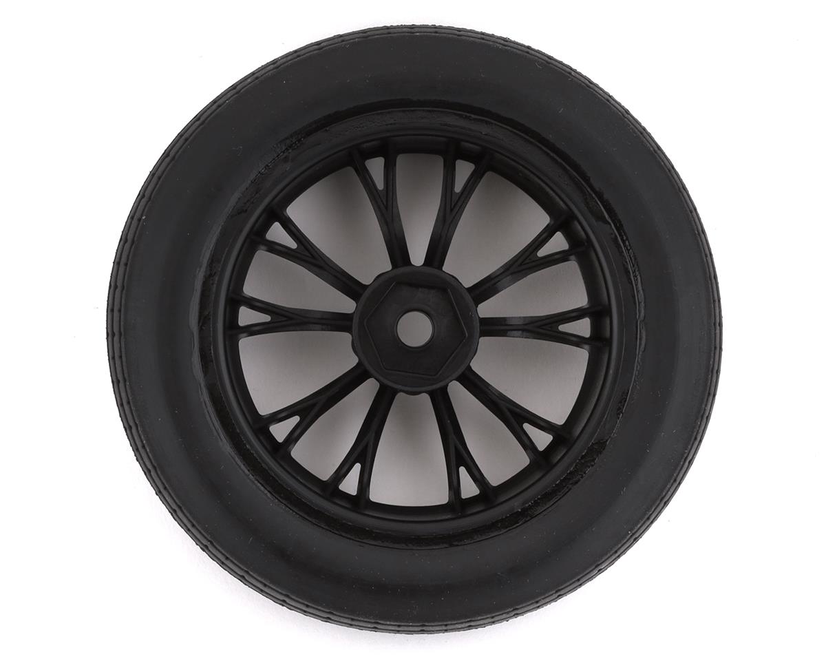 Traxxas 9474 Drag Slash Llantas delanteras premontadas (negro brillante) (2)