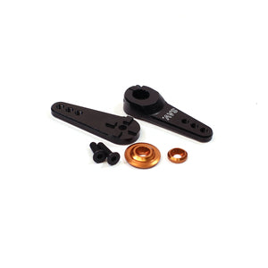 Q-WORLD Aluminum Large 4-in-1 Clamping Servo Arm, 15 Tooth, for Savox Large Scal