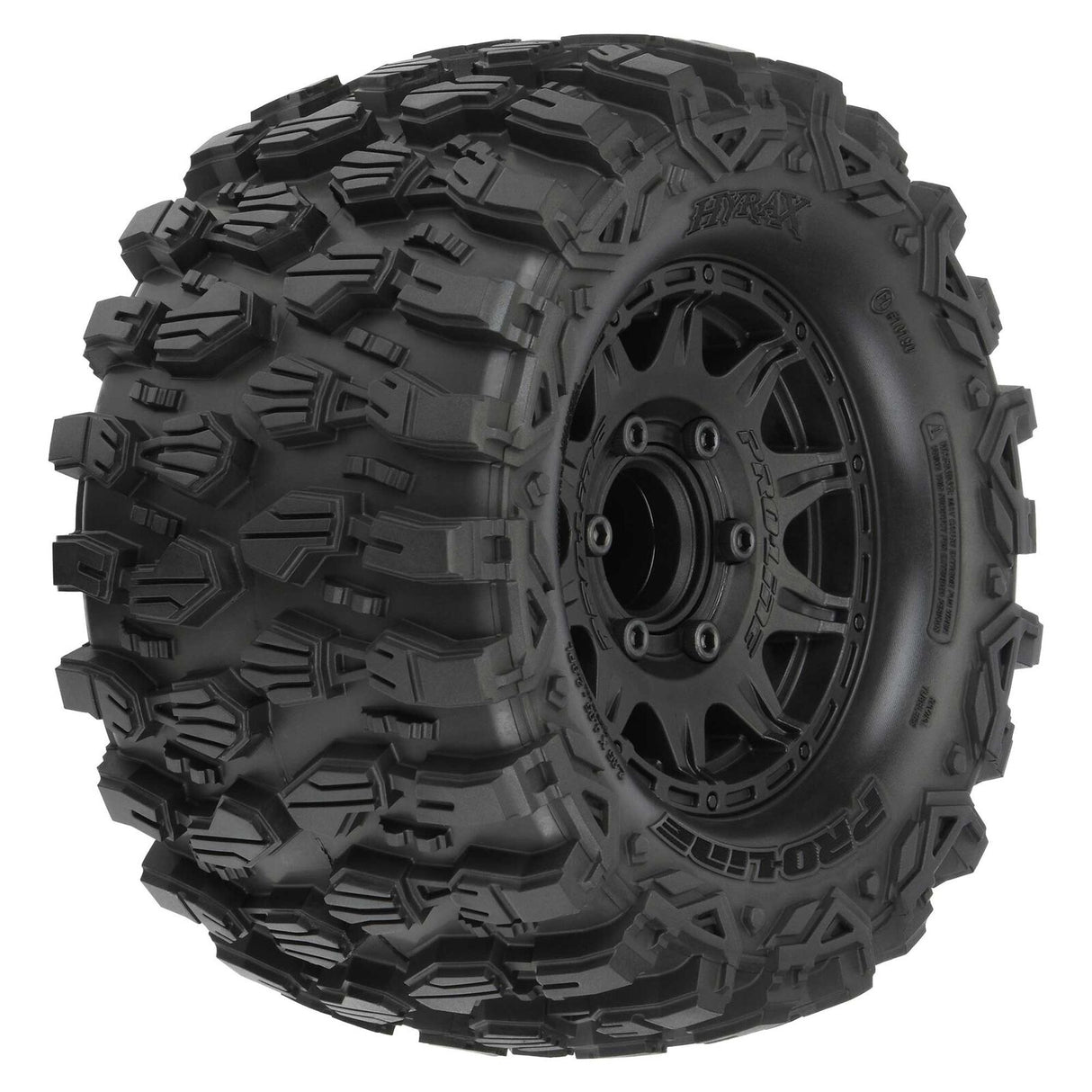 Proline PRO1019010 Hyrax Neumáticos montados F/R de 2,8", negro 6x30: Stampede