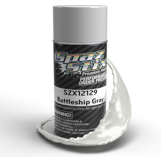 Spaz Stix 12129 Pintura en aerosol gris acorazado, lata de 3,5 oz