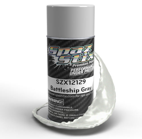 Spaz Stix - Metallic Silver/Candy Backer, Airbrush Ready Paint, 2oz Bottle