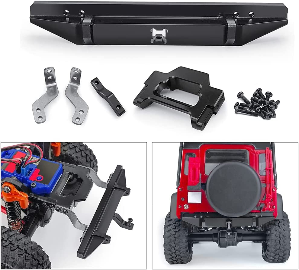 IRonManRc TRX4M 1/18 Scale Aluminum Front & Rear Bumper W/Lights