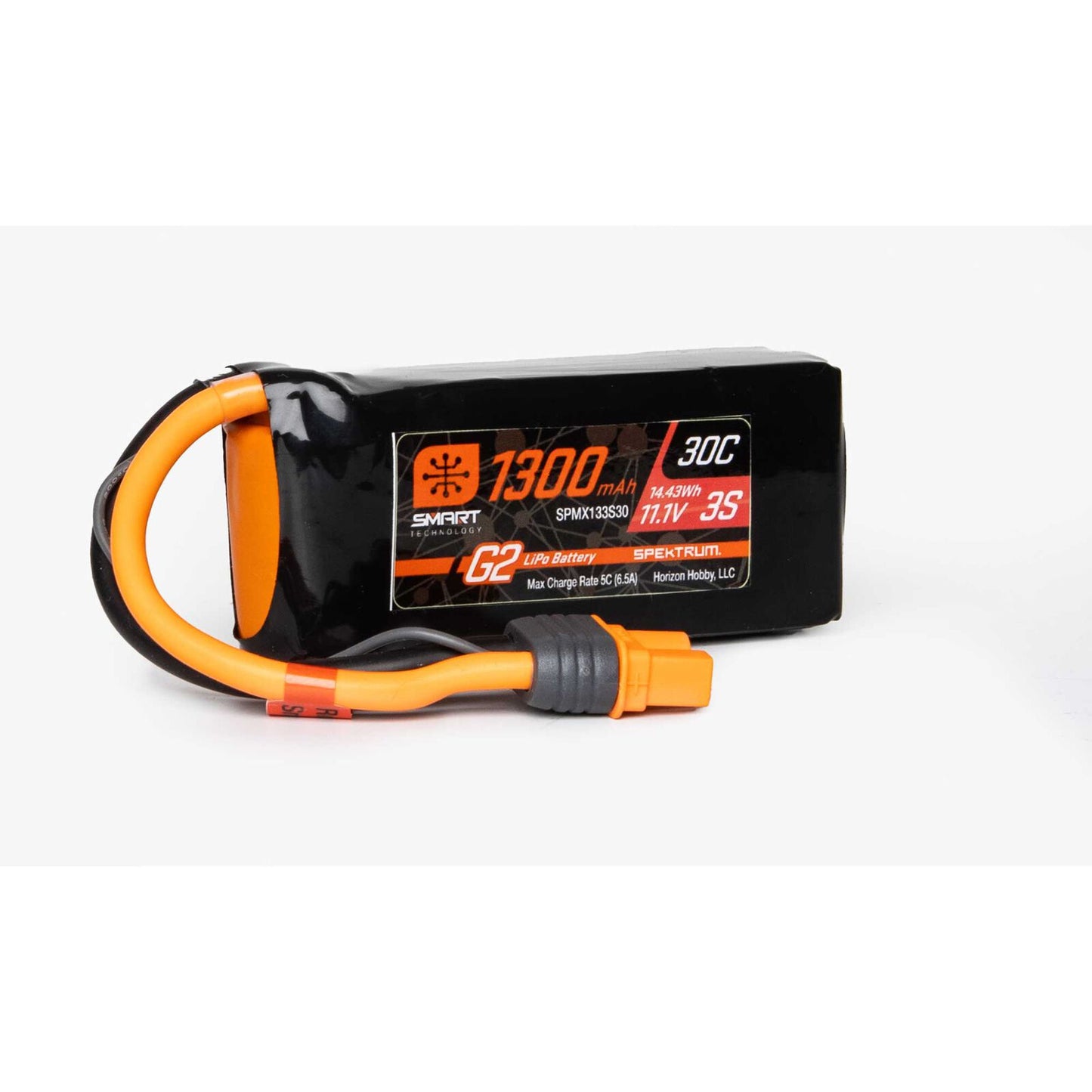 Spektrum - Batterie LiPo Smart G2 SPMX133S30 11,1 V 1300 mAh 3S 30C : IC3