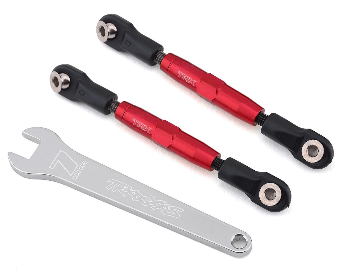 Traxxas 3644R Aluminum 39mm Camber Link Turnbuckle (Red) (2)