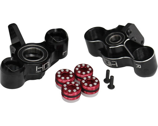 Hot Racing AON21MA01 Arrma Portaejes de aluminio "HD Bearings" (negro)