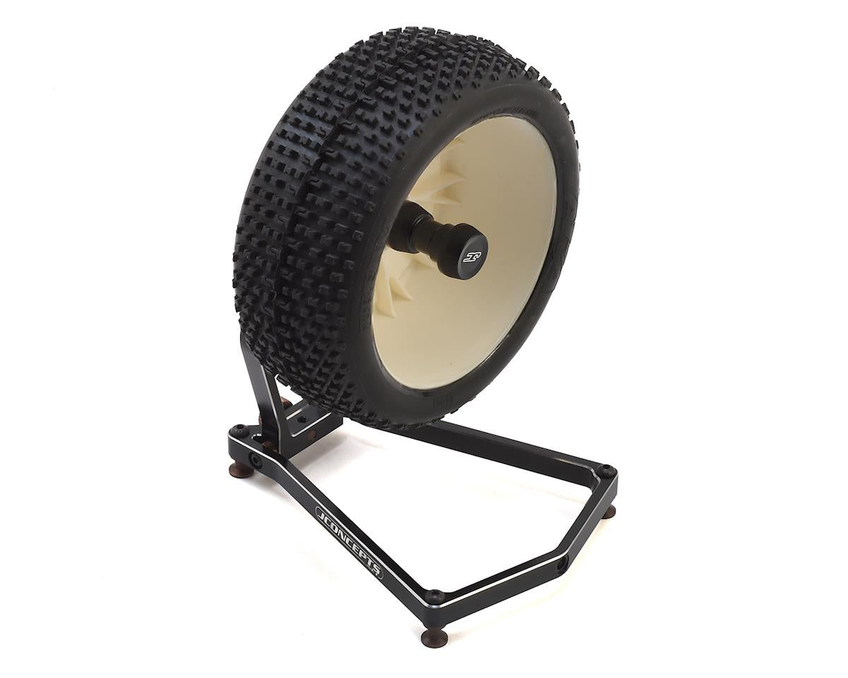 JConcepts JCO25382 1/10 & 1/8 Aluminum Tire Balancer w/Case (Black)