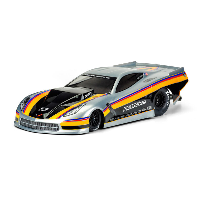 PROLINE PRM1571-40 Cuerpo transparente, Chevrolet Corvette C7 Pro-Mod: 1/10 Slash 2WD