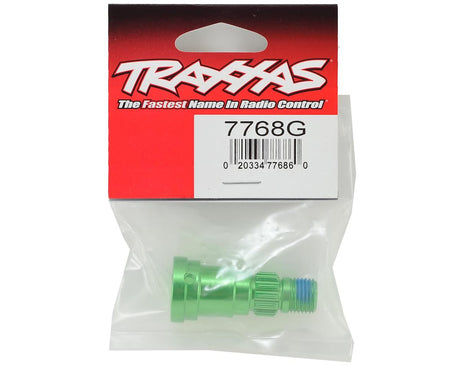 Traxxas 7768G X-Maxx Fusée d'essieu en aluminium (vert) (à utiliser avec TRA7750X)