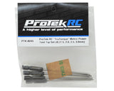 ProTek PTK-8243 RC "TruTorque" Juego de puntas de taladro eléctrico métrico de 1/4" (4)